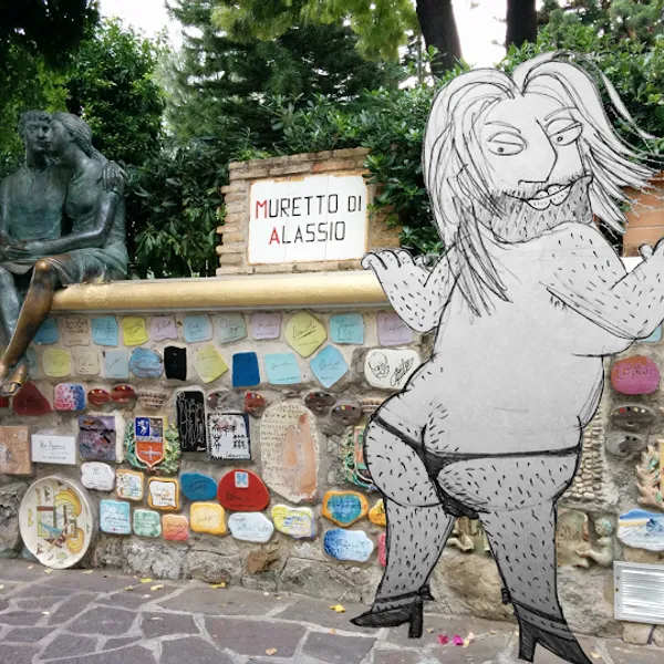 Il <span style="text-decoration: line-through;">muretto</span> culetto di Alassio