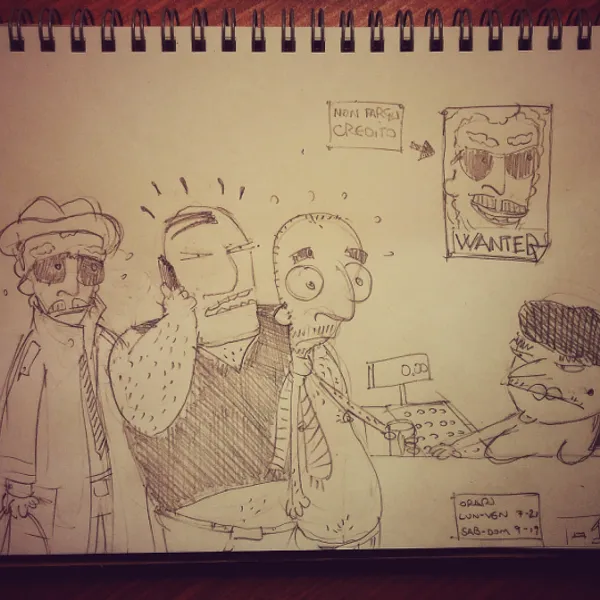 "<i>Ti fracasso la faccia di pugni</i>"