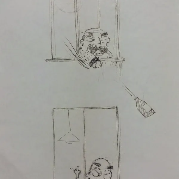 "<i>Stai a casa porc***o!</i>"