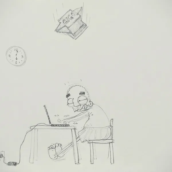 "<i>E Cigo-cigo-qui e cigo-cigo-là...</i>"